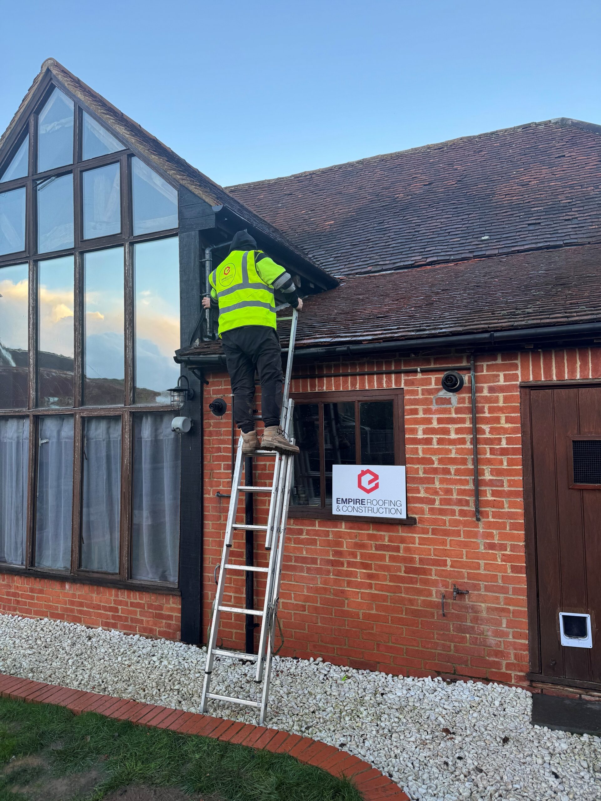 Professional roof repairs completed on a property in Cobham